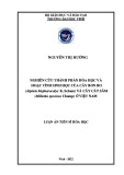 Luận án Tiến sĩ Hóa học: Nghiên cứu thành phần hóa học và hoạt tính sinh học của cây Bon bo (Alpinia blepharocalyx K. Schum) và cây Cát sâm (Millettia speciosa Champ.) ở Việt Nam