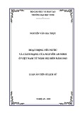 Luận án Tiến sĩ Lịch sử: Hoạt động yêu nước và cách mạng của Nguyễn An Ninh ở Việt Nam từ năm 1922 đến năm 1943