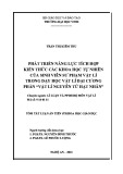 Tóm tắt Luận án Tiến sĩ Khoa học giáo dục: Phát triển năng lực tích hợp kiến thức các khoa học tự nhiên của sinh viên sư phạm Vật lí trong dạy học Vật lí đại cương phần “Vật lí nguyên tử hạt nhân”