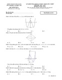 Đề thi KSCL môn Toán lớp 12 năm 2022-2023 - Sở GD&ĐT Hà Nội