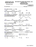 Đề thi thử tốt nghiệp THPT môn Toán năm 2022-2023 (Lần 1) - Trường THPT chuyên Đại học Vinh