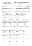 Đề kiểm tra chất lượng môn Toán lớp 10 năm 2022-2023 có đáp án (Lần 2) - Trường THPT Hàn Thuyên