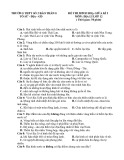 Đề thi giữa học kì 1 môn Địa lí lớp 12 năm 2022-2023 - Trường THPT số 2 Bảo Thắng