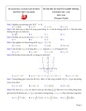 Đề thi thử tốt nghiệp THPT môn Toán năm 2022-2023 có đáp án - Trường THPT Gia Định, TP. HCM