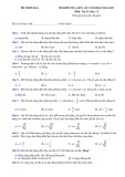 Đề thi giữa học kì 1 môn Vật lý lớp 12 năm 2022-2023 - Trường THPT số 2 Bảo Thắng