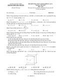 Đề kiểm tra chất lượng môn Toán lớp 11 năm 2022-2023 có đáp án (Lần 2) - Trường THPT Hàn Thuyên