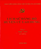 Ebook Lịch sử Đảng bộ huyện Cù Lao Dung (1930-1975): Phần 1 (Tập 1)