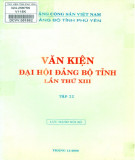 Văn kiện đại hội Đảng bộ tỉnh Phú Yên lần thứ XIII (Tập 2)