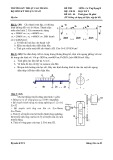 Đề thi kết thúc học phần học kì 1 môn Cơ ứng dụng B năm 2020-2021 có đáp án - Trường CĐ Kỹ thuật Cao Thắng (Đề số 4)