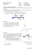 Đề thi kết thúc học phần học kì phụ môn Cơ lý thuyết năm 2020-2021 có đáp án - Trường CĐ Kỹ thuật Cao Thắng