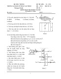 Đề thi kết thúc học phần học kì 2 môn Nguyên lý - Chi tiết máy năm 2021-2022 có đáp án - Trường CĐ Kỹ thuật Cao Thắng (Đề số 1)