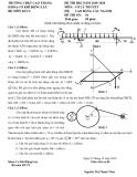 Đề thi kết thúc học phần học kì 1 môn Cơ lý thuyết năm 2019-2020 có đáp án - Trường CĐ Kỹ thuật Cao Thắng