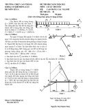 Đề thi kết thúc học phần học kì 1 môn Cơ lý thuyết năm 2020-2021 có đáp án - Trường CĐ Kỹ thuật Cao Thắng