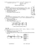 Đề thi kết thúc học phần học kì 2 môn Sức bền vật liệu năm 2020-2021 có đáp án - Trường CĐ Kỹ thuật Cao Thắng (Hệ Cao đẳng các ngành)