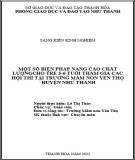 Sáng kiến kinh nghiệm Mầm non: Một số biện pháp nâng cao chất lượng cho trẻ 5-6 tuổi tham gia các hội thi tại trường mầm non Yên Thọ huyện Như Thanh