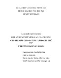 Sáng kiến kinh nghiệm Mầm non: Một số biện pháp nâng cao chất lượng cho trẻ mẫu giáo 5-6 tuổi Làm quen chữ cái ở trường mầm non Nobel