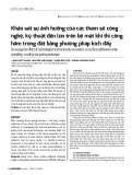 Khảo sát sự ảnh hưởng của các tham số công nghệ, kỹ thuật đến lún trên bề mặt khi thi công hầm trong đất bằng phương pháp kích đẩy