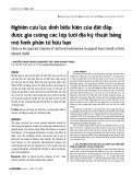 Nghiên cứu lực dính biểu kiến của đất đắp được gia cường các lớp lưới địa kỹ thuật bằng mô hình phần tử hữu hạn