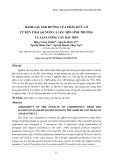 Đánh giá ảnh hưởng của phân hữu cơ từ bùn thải ao nuôi cá lóc đến sinh trưởng và sản lượng cây rau dền