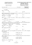 Đề thi KSCL môn Toán lớp 11 năm 2022-2023 có đáp án - Trường THPT Kẻ Sặt