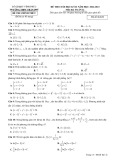 Đề thi học kì 2 môn Toán lớp 12 năm 2022-2023 có đáp án - Trường THPT Trần Phú, Vĩnh Phúc