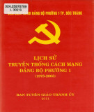 Ebook Lịch sử truyền thống cách mạng Đảng bộ xã Phường 1 (1975-2005): Phần 1