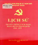 Ebook Lịch sử truyền thống cách mạng Đảng bộ xã Thạnh Quới (1930-1975): Phần 1