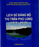 Ebook Lịch sử Đảng bộ thị trấn Phú Long (1975-2010): Phần 2