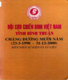 Ebook Hội cựu chiến binh Việt Nam tỉnh Bình Thuận chặng đường mười năm (23-3-1990-31-12-2000)