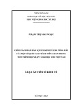 Luận án Tiến sĩ Kinh tế: Chính sách đảm bảo lợi ích kinh tế cho nông dân của một số quốc gia thành viên ASEAN trong tiến trình hội nhập và bài học cho Việt Nam