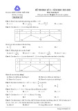 Đề thi học kì 2 môn Toán lớp 11 năm 2021-2022 có đáp án - Trường THPT Lương Thế Vinh, Hà Nội