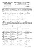 Đề thi học kì 2 môn Toán lớp 12 năm 2021-2022 có đáp án - Sở GD&ĐT Quảng Nam