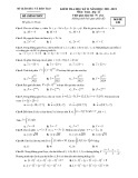 Đề thi học kì 2 môn Toán lớp 12 năm 2021-2022 có đáp án - Trường THPT Bình Dương