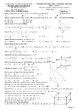 Đề thi học kì 2 môn Toán lớp 11 năm 2021-2022 có đáp án - Trường THPT Nguyễn Huệ, Đắk Lắk