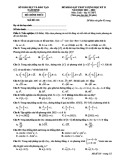 Đề thi học kì 2 môn Toán lớp 10 năm 2021-2022 - Sở GD&ĐT Nam Định