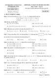 Đề thi học kì 2 môn Toán lớp 10 năm 2021-2022 có đáp án - Sở GD&ĐT Quảng Nam