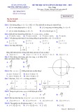 Đề thi học kì 2 môn Toán lớp 10 năm 2021-2022 có đáp án - Trường THPT Hoài Đức A, Hà Nội