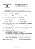 Đề thi học kì 2 môn Toán lớp 11 năm 2021-2022 - Trường THPT Việt Đức, Hà Nội