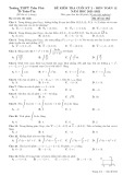 Đề thi học kì 2 môn Toán lớp 12 năm 2021-2022 có đáp án - Trường THPT Trần Phú