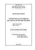 Luận án Tiến sĩ Văn học: Thi pháp thơ lục bát hiện đại (qua một số trường hợp tiêu biểu)