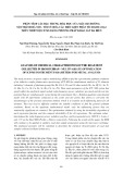 Phân tích các đặc trưng hóa học của mẫu bụi đường nội thành Hà Nội - tối ưu hóa các điều kiện phân tích kim loại trên thiết bị ICP-MS bằng phương pháp khảo sát đa biến