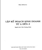 Phương pháp lập kế hoạch kinh doanh từ A đến Z: Phần 1