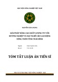 Tóm tắt Luận án Tiến sĩ Kinh tế phát triển: Giải pháp nâng cao chất lượng tư vấn hướng nghiệp và dạy nghề cho lao động nông thôn tỉnh Thái Bình