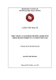 Luận văn Thạc sĩ Quản trị kinh doanh: Thực trạng và giải pháp cho phúc lợi bổ sung trong doanh nghiệp vừa và nhỏ ở Việt Nam