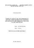 Tóm tắt Luận án Tiến sĩ Kỹ thuật: Nghiên cứu, đánh giá mức độ ô nhiễm một số chất hữu cơ độc hại trong nước, trầm tích sông Kim Ngưu và thử nghiệm xử lý PAHS bằng vật liệu trên nền TiO2