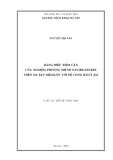 Luận án Tiến sĩ Toán học: Dáng điệu tiệm cận của nghiệm phương trình Navier-Stokes trên đa tạp Riemann với độ cong Ricci âm