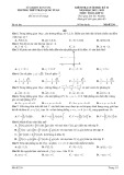 Đề thi học kì 2 môn Toán lớp 12 năm 2022-2023 có đáp án - Trường THPT Trần Quốc Tuấn, Kon Tum