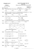 Đề thi thử tốt nghiệp THPT môn Toán năm 2022-2023 có đáp án - Sở GD&ĐT Lào Cai