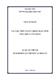 Luận án Tiến sĩ Hóa lý thuyết: Vật liệu trên cơ sở carbon hoạt tính: Tổng hợp và ứng dụng