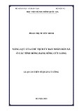 Luận án Tiến sĩ Quản lý công: Năng lực của Chủ tịch Ủy ban nhân dân xã ở các tỉnh Đồng bằng Sông Cửu Long